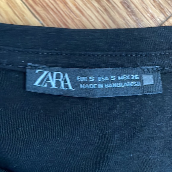Zara black cropped tee - Picture 4 of 8